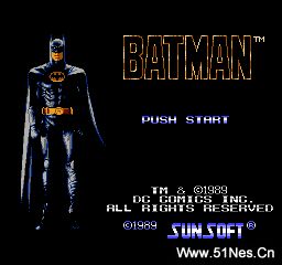 fc/nes游戏 蝙蝠侠(命数不减，体力不减，开始武器数量99不减)