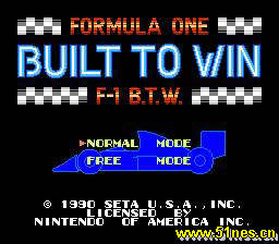 fc/nes游戏 FormulaOneBuiltToWin