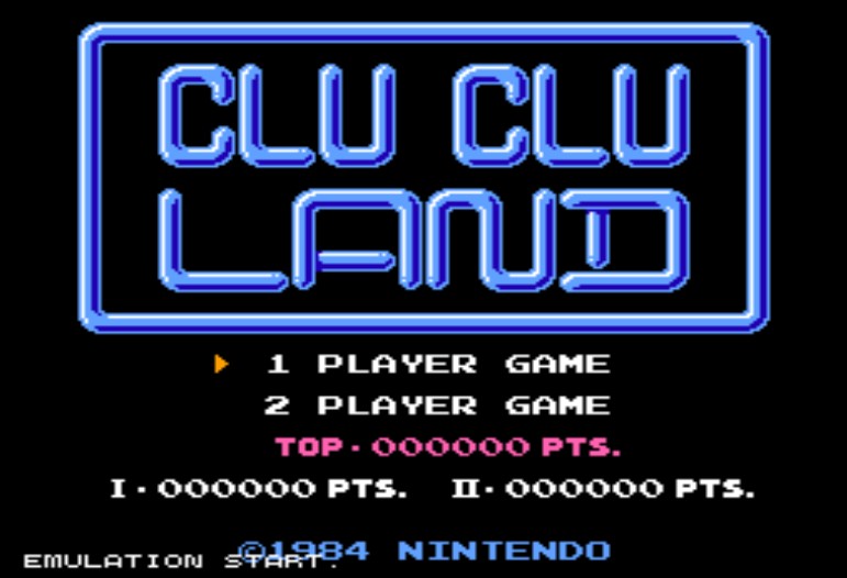 fc/nes游戏 CLU CLU LAND生命无限版