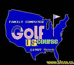 fc/nes游戏 高尔夫球美国赛道((磁碟机版)