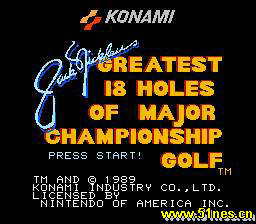 fc/nes游戏 JackNicklaus Greatest18HolesofChampionshipGolf