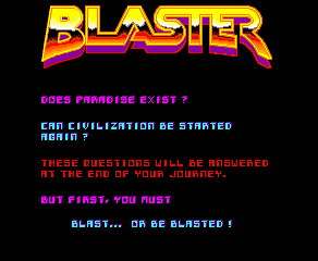 爆破射击blaster.zip mame街机游戏roms