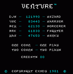 冒险射击 venture4.zip mame街机游戏roms