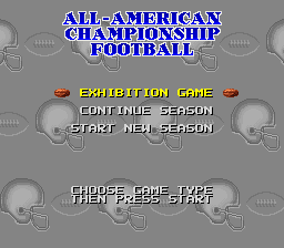 sfc游戏 全美冠军足球赛(欧)All-American Championship Football (E)