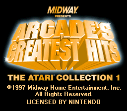 sfc游戏 Arcade's Greatest Hits - The Atari Collection 1 (USA)