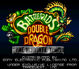 sfc游戏 忍者蛙与双截龙(欧)Battletoads & Double Dragon - The Ultimate Team (E)