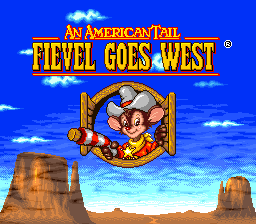 sfc游戏 美国鼠谭-西部枪鼠(美)American Tail, An - Fievel Goes West (U)