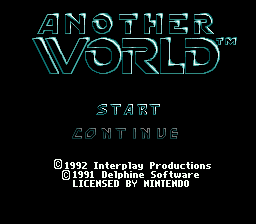 sfc游戏 另一个世界(欧)Another World (E)