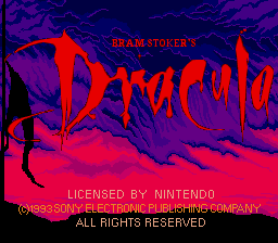 sfc游戏 吸血鬼德古拉(美)(测试版)Bram Stoker's Dracula (U) (Beta)