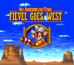 sfc游戏 美国鼠谭-西部枪鼠(欧)American Tail, An - Fievel Goes West (E)