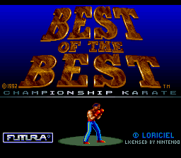 sfc游戏 自由搏击(欧)(测试版)Best of the Best - Championship Karate (E) (Beta)