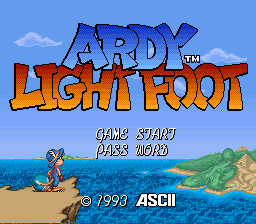 sfc游戏 光脚阿迪(日)Ardy Lightfoot (J)