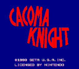 sfc游戏 卡通天蚕变Cacoma Knight in Bizyland (USA)