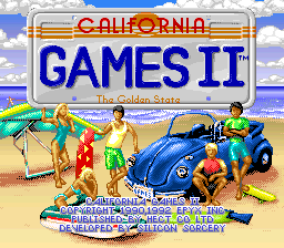 sfc游戏 加州游戏2(日)(M2)California Games II (J) (M2)