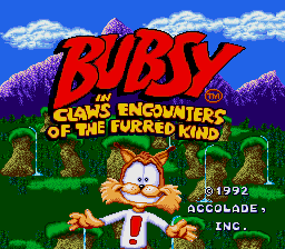 sfc游戏 巴比斯(欧)Bubsy in Claws Encounters of the Furred Kind (E)