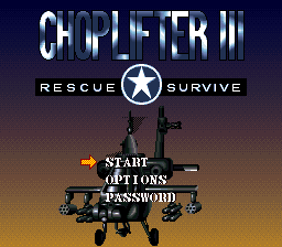 sfc游戏 超级直升机3(欧)Choplifter III - Rescue Survive (E)