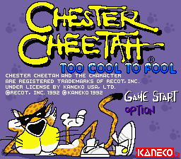 sfc游戏 起司豹(美)Chester Cheetah - Too Cool to Fool (U)