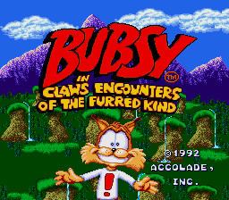 sfc游戏 巴比斯(美)(测试版)Bubsy in Claws Encounters of the Furred Kind (U) (Beta)