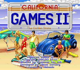 sfc游戏 加州游戏2(欧)(M3)California Games II (E) (M3)