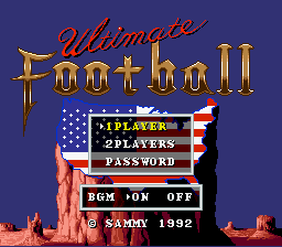 sfc游戏 终极足球(日)Ultimate Football (J)