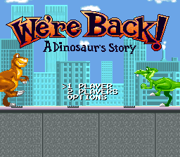 sfc游戏 我们回来啦-一双恐龙的故事(欧)We're Back! - A Dinosaur's Story (E)