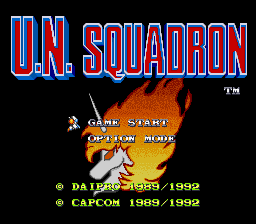 sfc游戏 战区88(欧)U.N. Squadron (E)