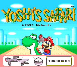 sfc游戏 耀西的旅行(欧)Yoshi's Safari (E)