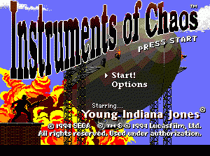 md游戏 少年印第安那琼斯(测试版)（美）Instruments of Chaos Starring Young Indiana Jones (USA) (Beta)