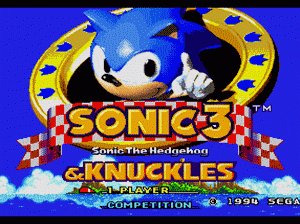 md游戏 音速小子加强版+音速小子3(世界)Sonic & Knuckles + Sonic the Hedgehog 3 (World)