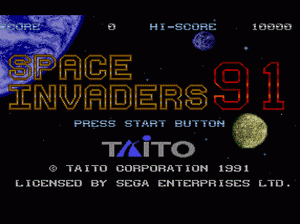 md游戏 太空侵略者91(美)Space Invaders 91 (USA)