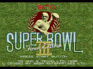 md游戏 Tecmo超级板球最终版3(美)Tecmo Super Bowl III - Final Edition (USA)