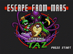 md游戏 古惑狼-逃离火星（欧）Taz in Escape from Mars (Europe)