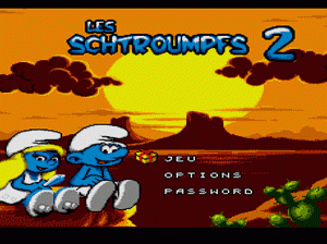 md游戏 蓝精灵（欧）Smurfs Travel the World, The (Europe) (En,Fr,De,Es)