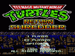 md游戏 忍者神龟(日)Teenage Mutant Ninja Turtles - Return of the Shredder (Japan