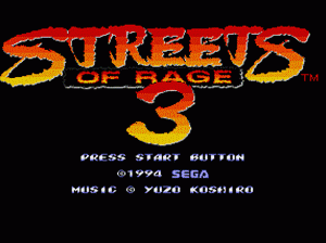 md游戏 怒之铁拳3(欧)Streets of Rage 3 (Europe)
