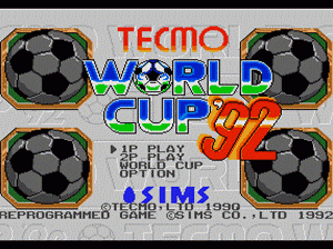 md游戏 Tecmo92世界杯(日)Tecmo World Cup '92 (Japan)
