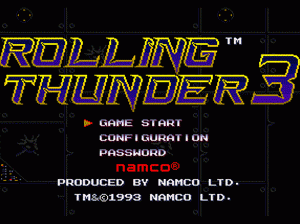 md游戏 轰天雷3/雷霆计划3（美)Rolling Thunder 3 (USA)