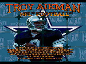 md游戏 美式足球(美)Troy Aikman NFL Football (USA)