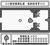 gb游戏 泡泡小精灵[日]Bubble Ghost (Japan)