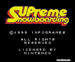 gbc游戏 0282 - 终极滑雪 (Supreme Snowboarding) 欧版