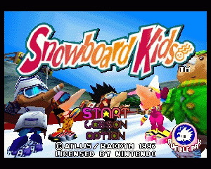 n64游戏 滑板小子[美]Snowboard Kids (USA)