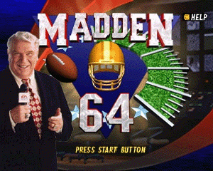 n64游戏 N64暴力足球[欧]Madden Football 64 (Europe)