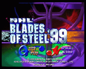 n64游戏 钢铁刀锋99[美]NHL Blades of Steel '99 (USA)