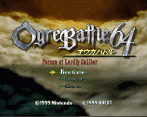 n64游戏 N64皇家骑士团[日]A版Ogre Battle 64 - Person of Lordly Caliber (Japan) (Rev A)