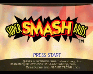 n64游戏 任天堂明星大乱斗[欧]Super Smash Bros. (Europe) (En,Fr,De)