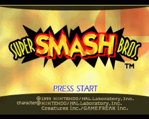 n64游戏 任天堂明星大乱斗[美]Super Smash Bros. (USA)