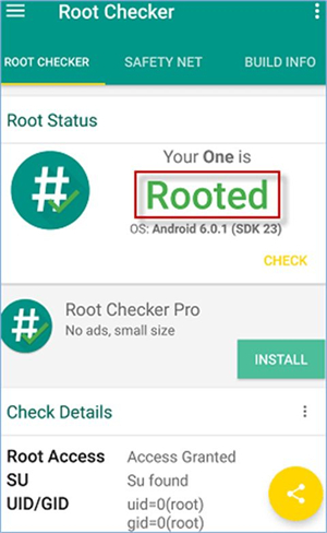 Root Checker app