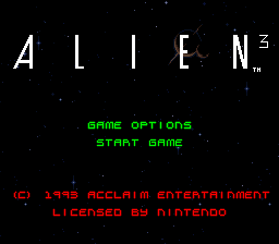 sfc游戏 异形3(美)Alien 3 (U)
