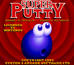 sfc游戏 超级点点君测试版(欧)Super Putty (E) (Beta)