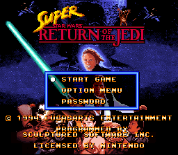 sfc游戏 星际大战6-绝地大反攻1.0版(美)Super Star Wars - Return of the Jedi (U)